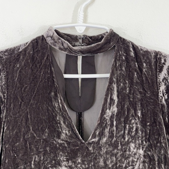 Madewell Velvet Silk Blend Choker Top - Picture 6 of 12